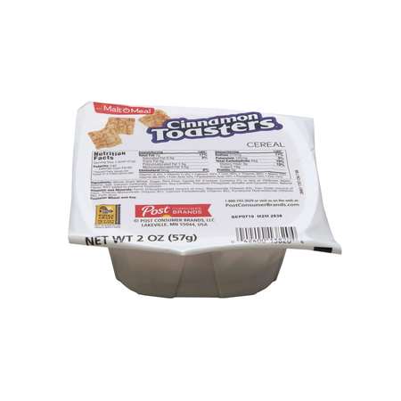 MALT O MEAL Malt O Meal Cinnamon Toasters Cereal 2 oz. Bowl, PK48 13820